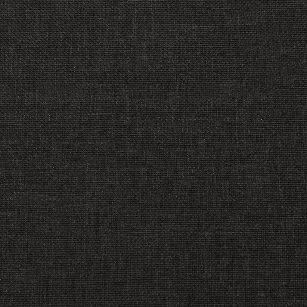 Fotoliu rabatabil cu 2 locuri, negru, material textil 1, Negru