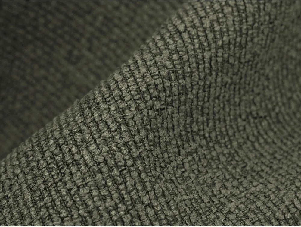 Colțar verde cu tapițerie din țesătură bouclé (cu colț pe partea dreaptă/cu șezlong) Aloha – Makamii