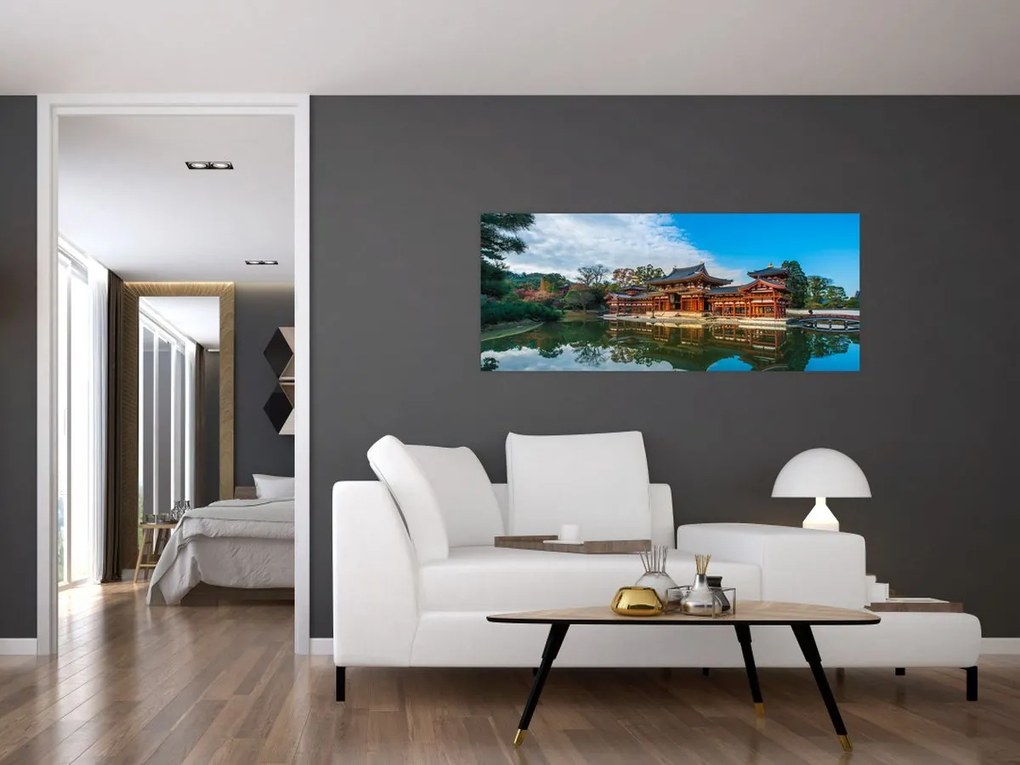 Tablou - Templul Byodo-in, Japonia (120x50 cm)