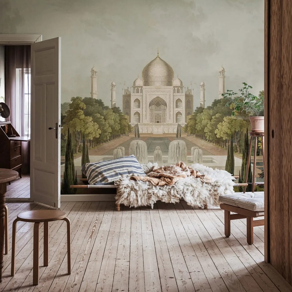 Fototapet, Palace Garden, Green, Rebel Walls