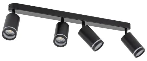 Spot JET 4xGU10/10W/230V negru