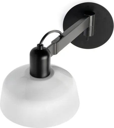 Aplica de perete cu brat directionabil TATAWIN negru, alb