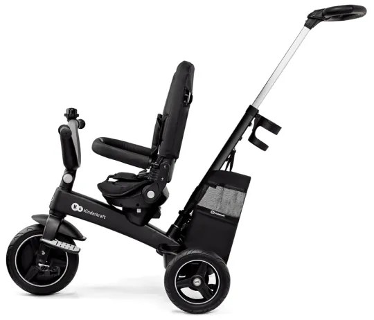 Tricicletă pentru copii 5 în 1 KINDERKRAFT SELECT EASYTWIST Premium negru