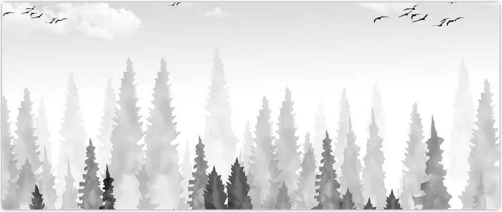 Tablou - Culmi de pădure (120x50 cm)