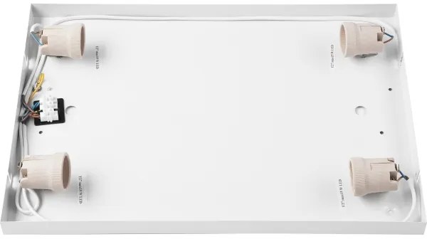 Plafonieră OAK SQUARE 4xE27/15W/230V 45x45 cm stejar