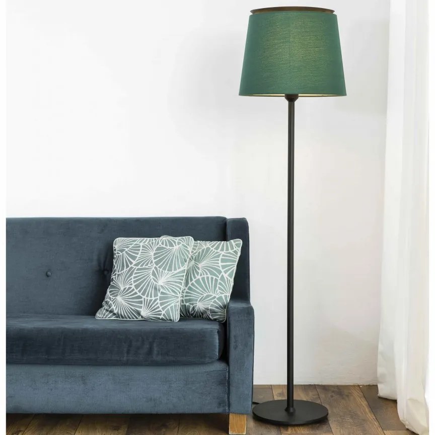 Lampadar / Lampa de podea moderna design elegant SAVOY negru/verde