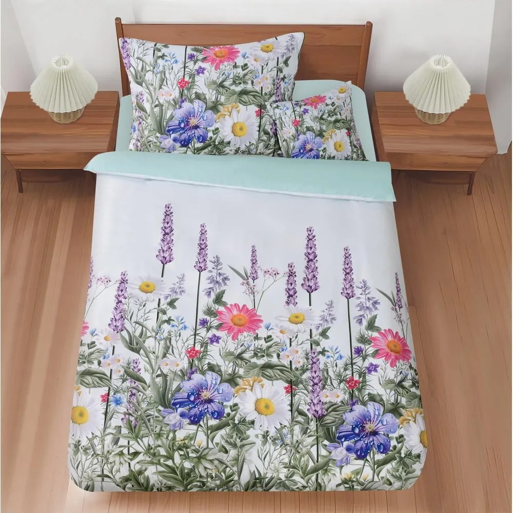 Lenjerie de pat pentru pat de o persoană cu 3 piese 140x200 cm Summer Meadow – My House