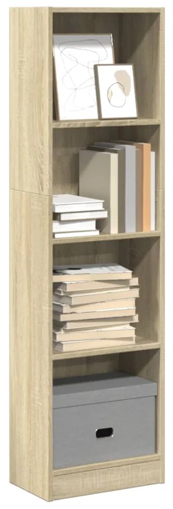 vidaXL Bibliotecă, stejar sonoma, 40x24x143 cm, lemn prelucrat
