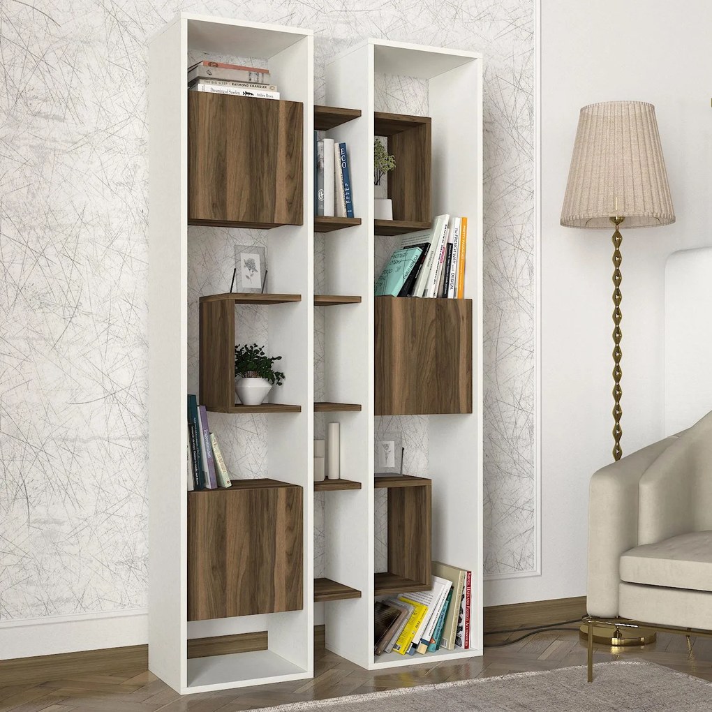 Raft Leonda - White, Walnut