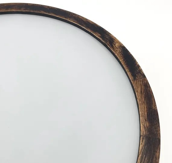 Plafonieră OAK SMOKY 1xE27/15W/230V ø 27,5 cm stejar/maro închis