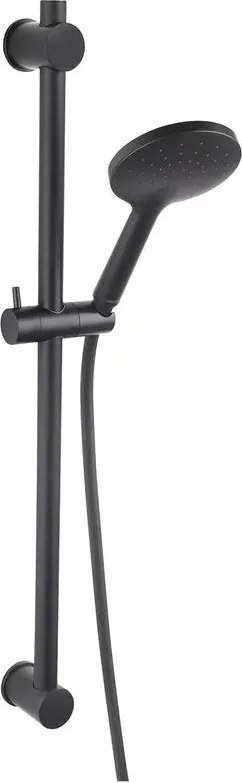 Set de dus Ferro Phila negru mat cu bara 70 cm