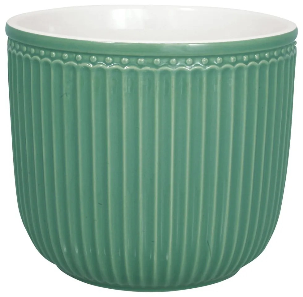 Ghiveci din ceramică Green Gate Alice, ø 14 cm, verde
