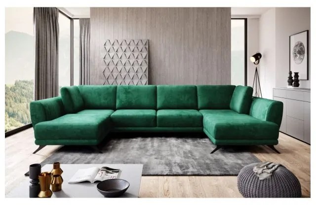 Colțar Larco 362cm verde