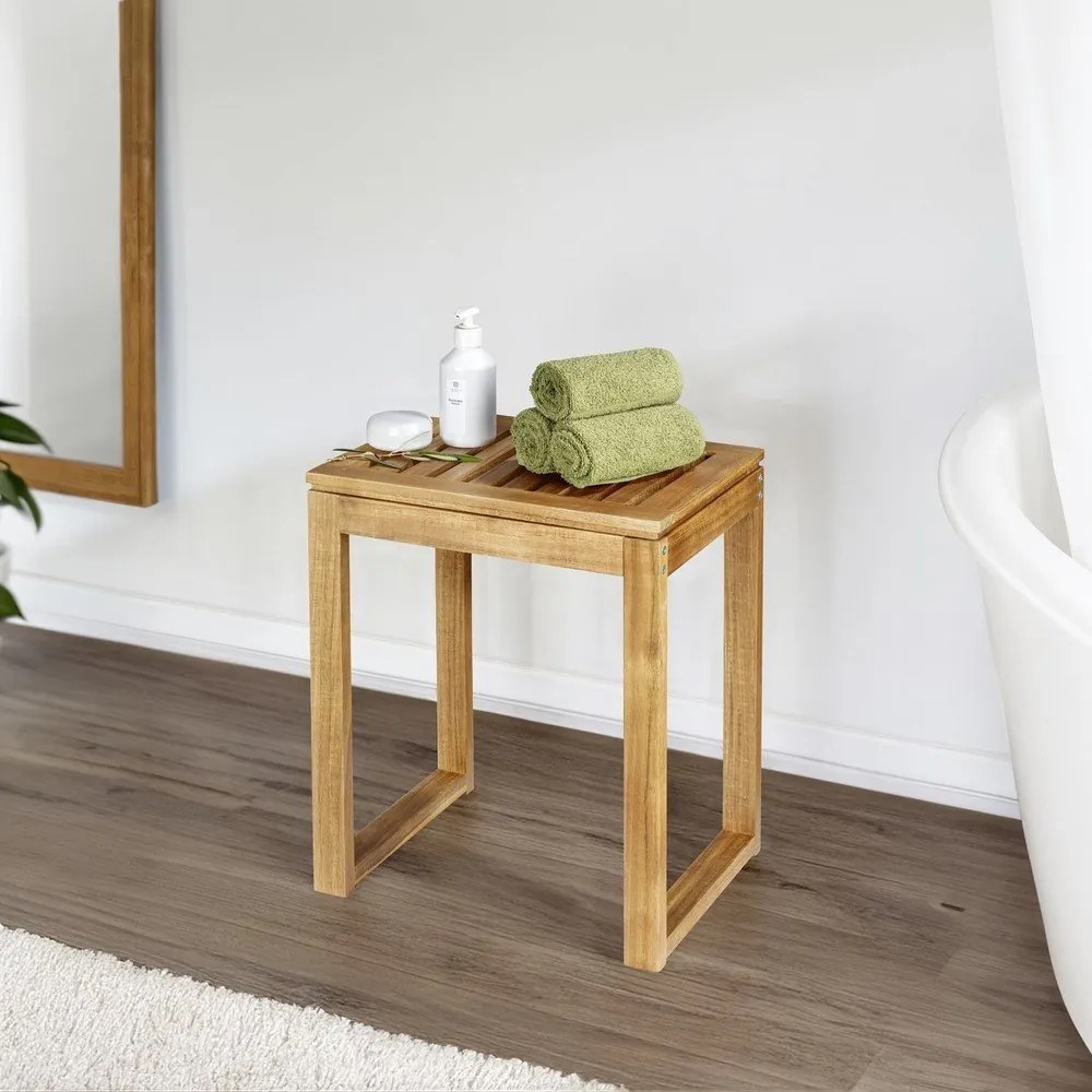 Scaun în culoare naturală din lemn de acacia Fondi – Wenko