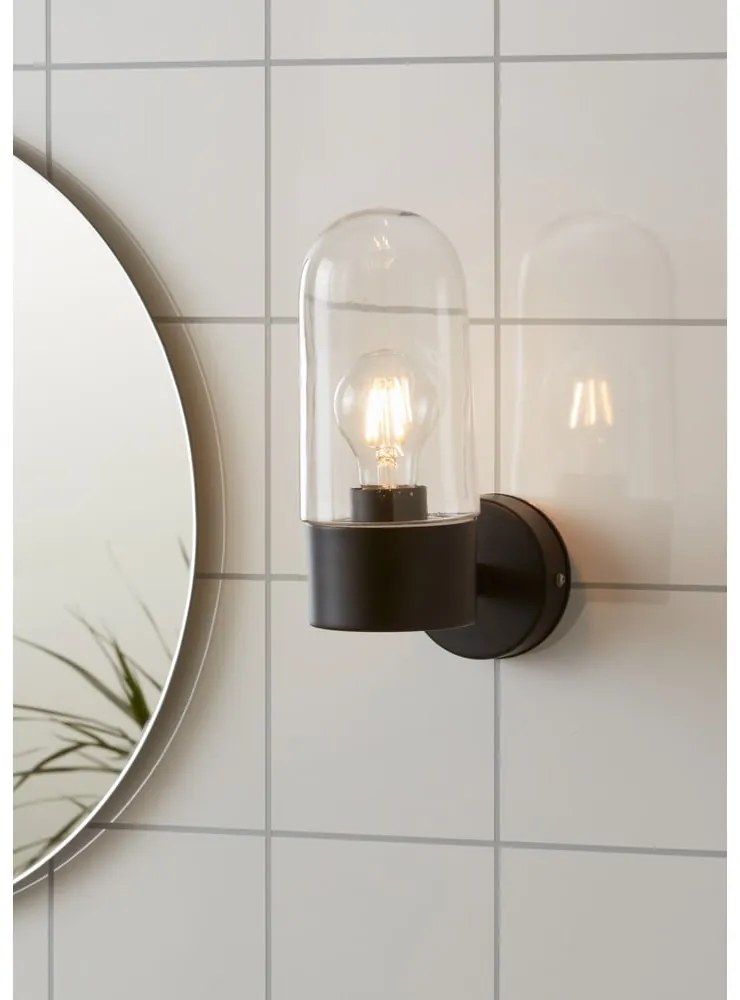 Aplică perete Markslöjd Zen Wall Black Clear, negru