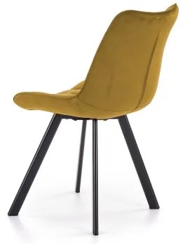 Scaun de dining COMORO, 1 buc., galben