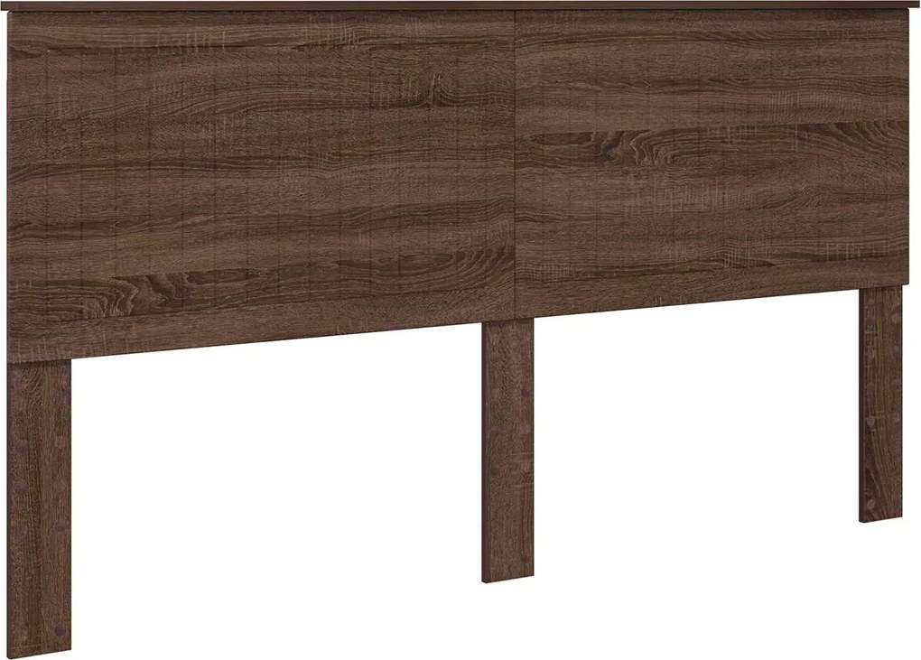 vidaXL Tăblie cap cu headboard Stejar închis 180 cm Lemn compozit