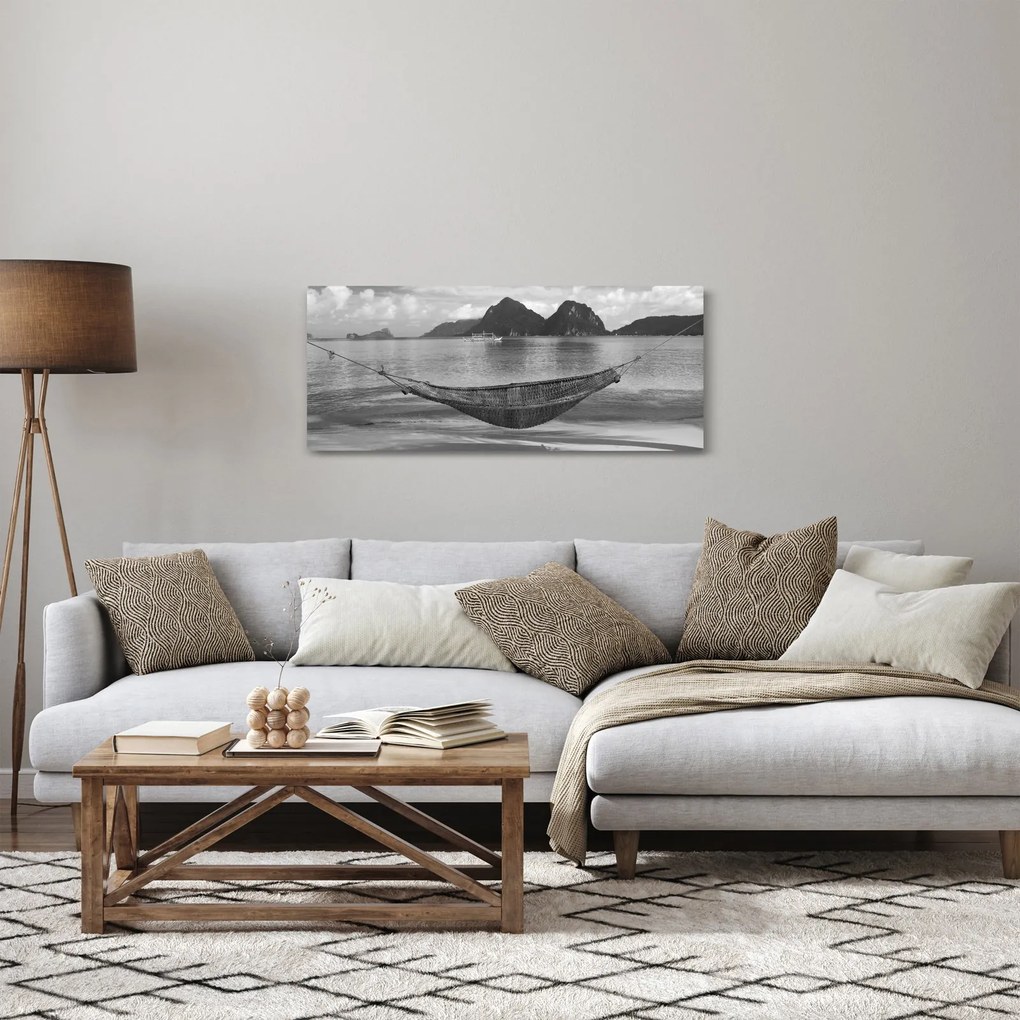 Tablou - Hamac pe plajă (120x50 cm)