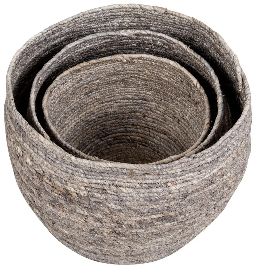 Set 3 coșuri din frunze de porumb House Nordic Tivoli