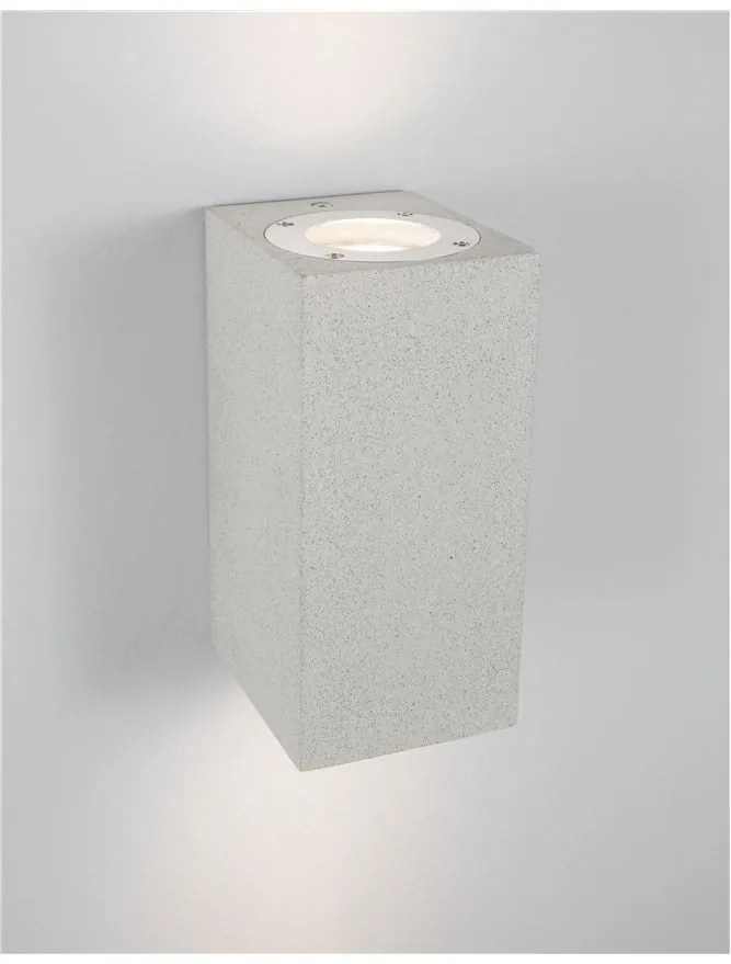 Aplica perete moderna de exterior cu iluminat ambiental IP65 FUENTO II alba