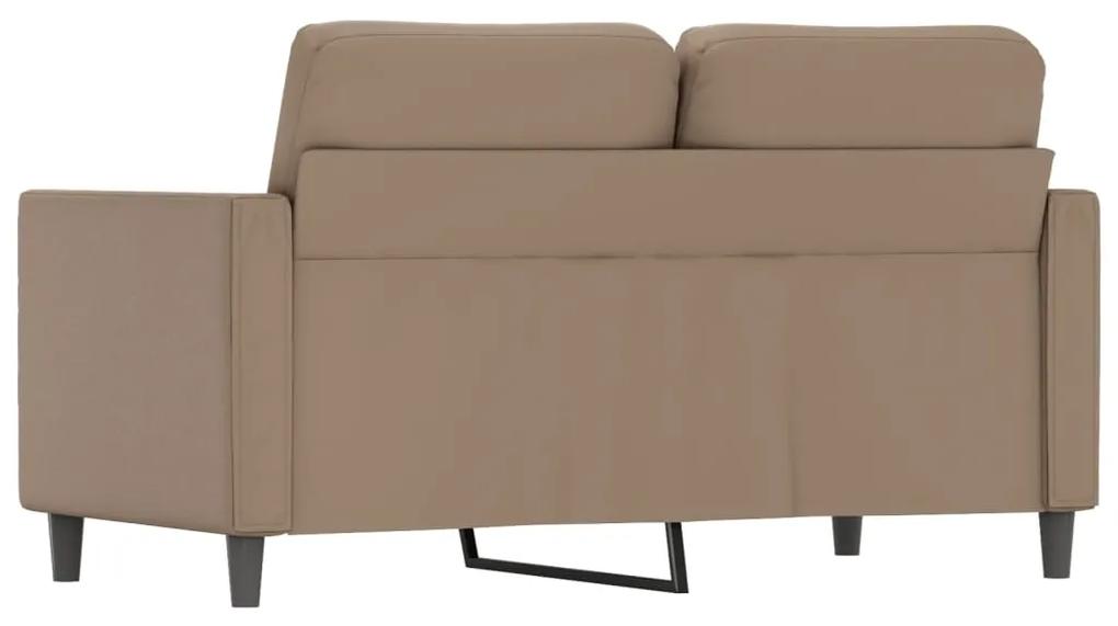 Canapea cu 2 locuri, cappuccino, 120 cm, piele ecologica Cappuccino, 140 x 77 x 80 cm