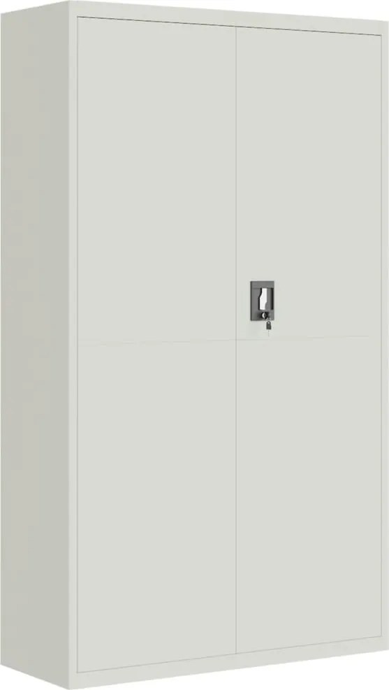 vidaXL Fișet, gri deschis, 105x40x180 cm, oțel