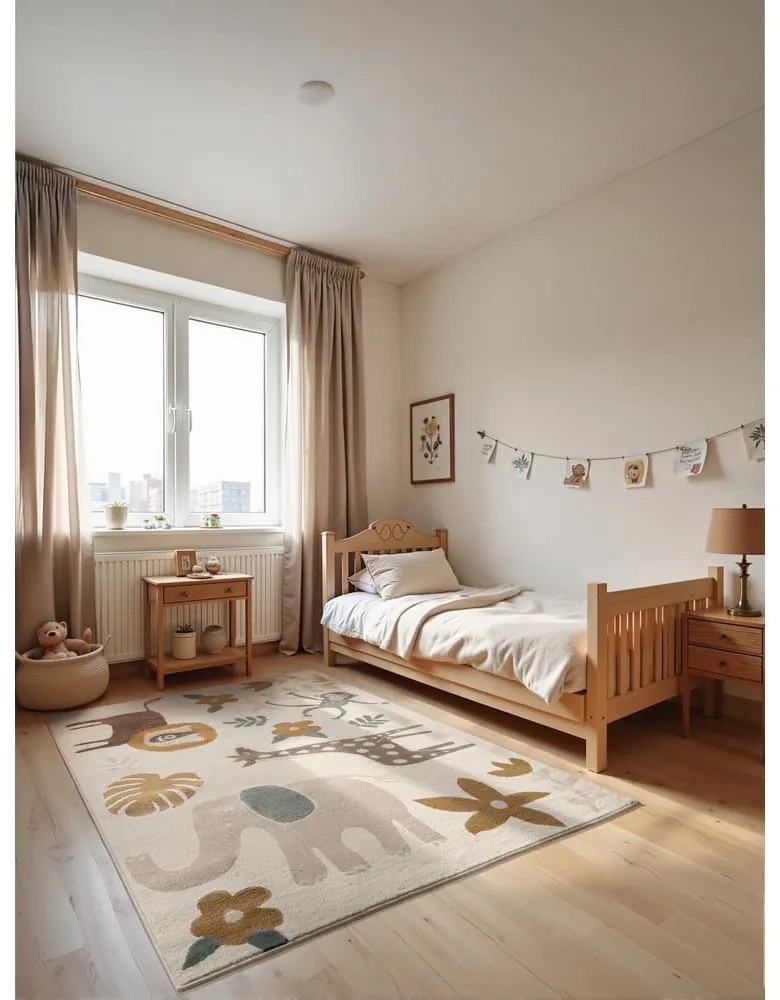 Covor pentru copii crem 160x235 cm Animal Safari – Hanse Home