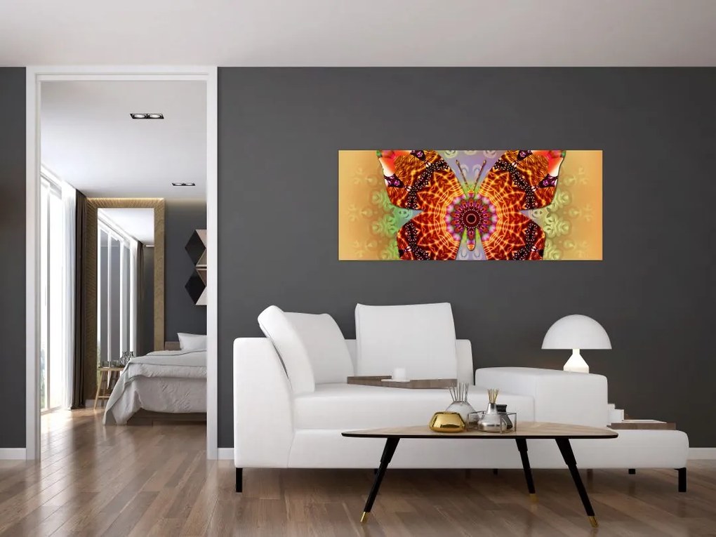 Tablou - Fluture etno (120x50 cm)