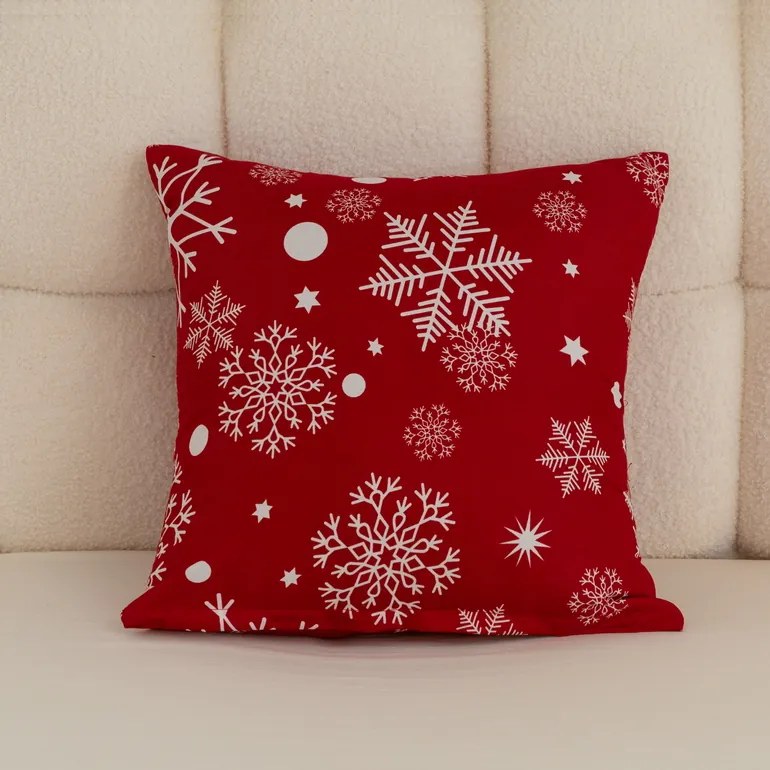 Husa de perna din microfibra SNOWFALL 45x45 cm, rosu