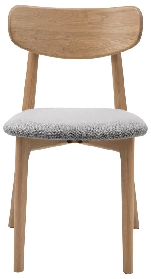 Scaun de dining gri deschis/în culoare naturală Elim – Unique Furniture