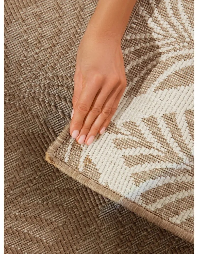 Covor pentru exterior și interior bej/fildeș 200x290 cm Duet Liora – NORTHRUGS