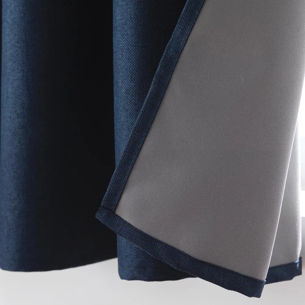 Draperie albastru-închis blackout 140x180 cm Crepuscule – douceur d'intérieur
