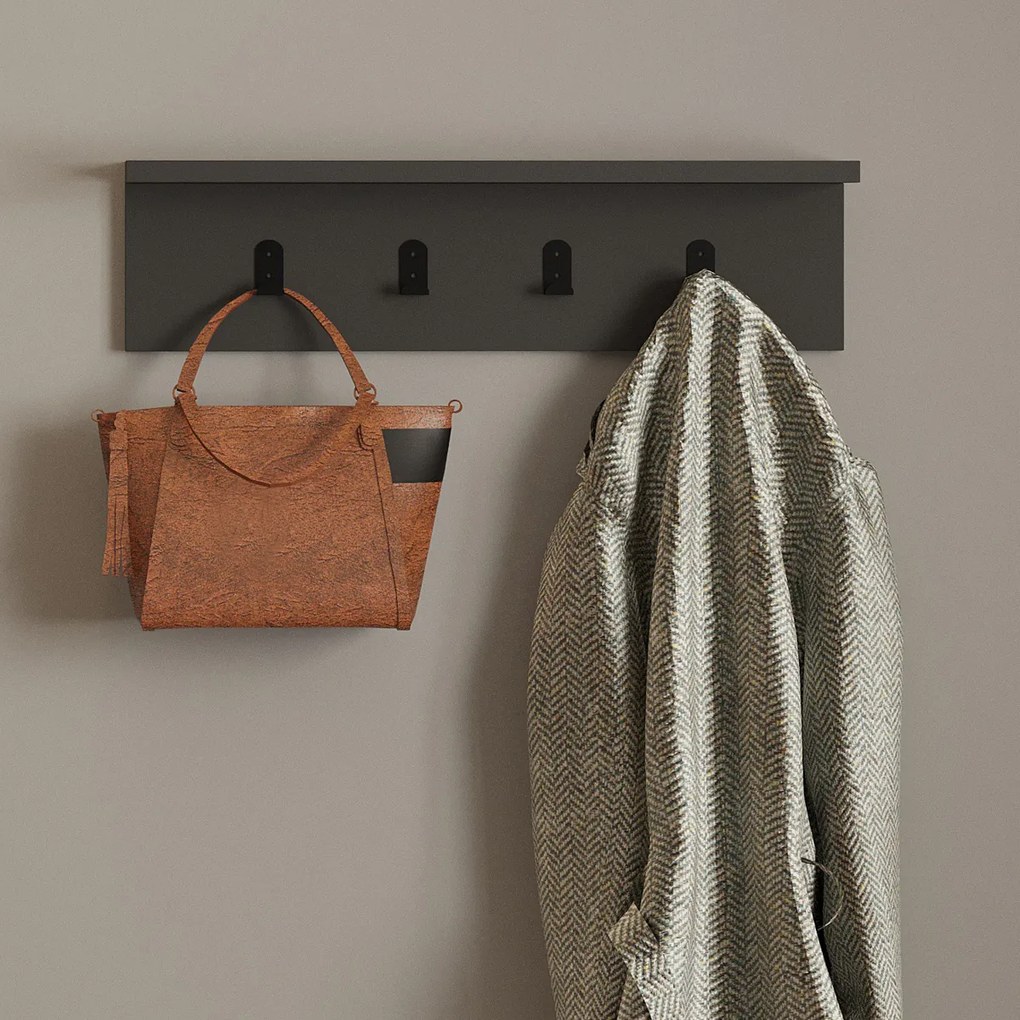 Cuier de perete Ayla Anthracite