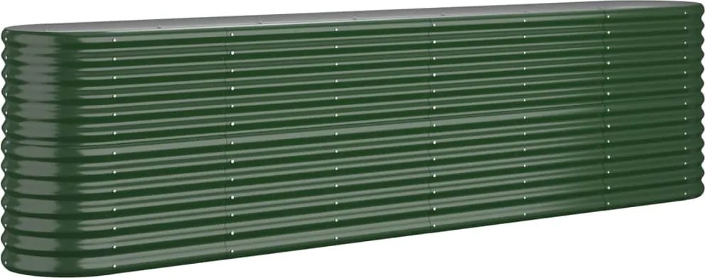 vidaXL Strat înălțat grădină 260x40x68 cm oțel galvanizat