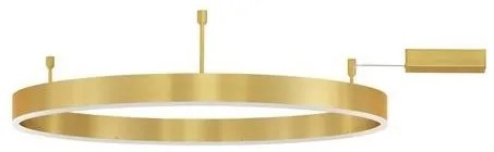 Lustra/Plafoniera LED dimabila design circular MOTIF bronz 80cm