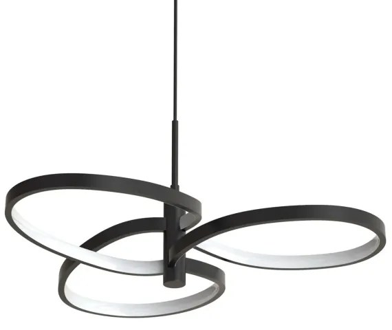 RIBBON Lustră LED pe cablu, 25W, 230V, 4000K, negru