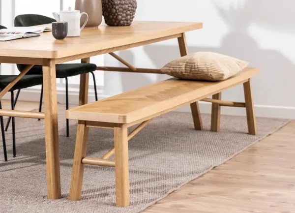 Banca dining 200 cm stejar natur Galway