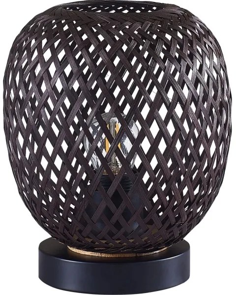 Lampă de masă ZANZIBAR 1xE27/20W/230V d. 18 cm bambus
