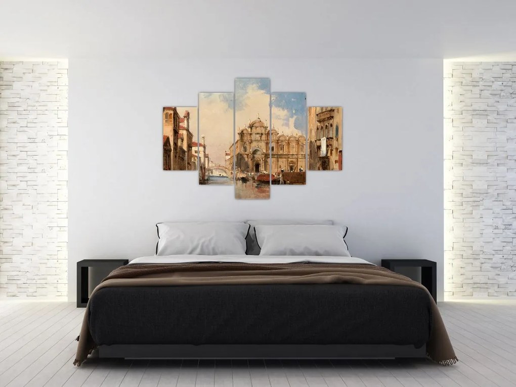 Tablou - Jules-Romain Joyant, The Scuola di San Marco, Venice, reproducere (150x105 cm)