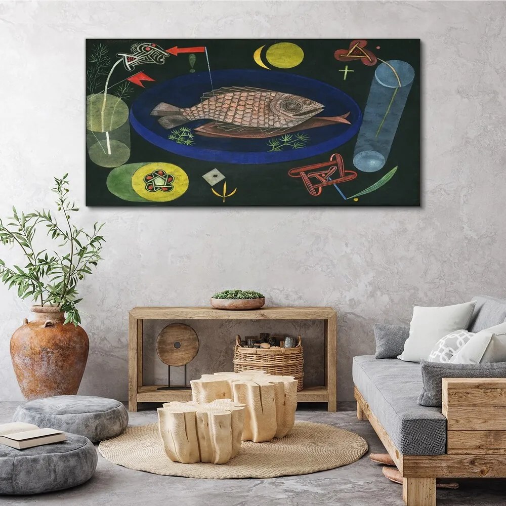 Tablou canvas Around Fish de Paul Klee