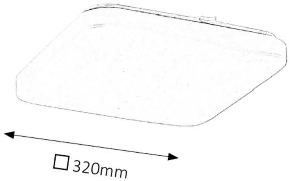 Rabalux 2287 - Plafonieră LED ROB LED/32W/230V pătrată