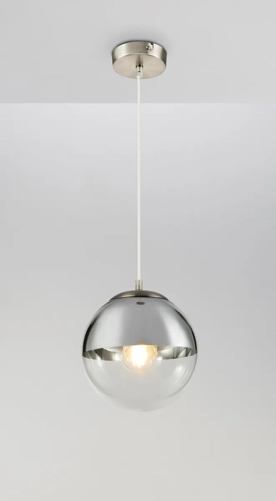Lustra / Pendul modern 20cm VARUS nickel/crom 15851 GL