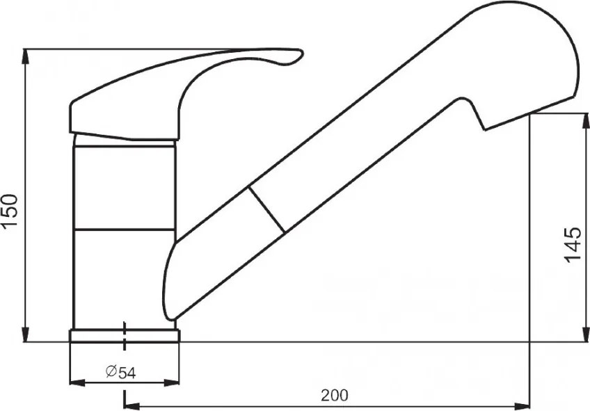 Baterie bucatarie extractabila finisaj grafit BDP_271M