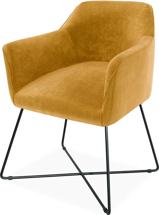 Scaun lemn masiv SCARLET cu bază fixă, 62 × 83 × 61 cm