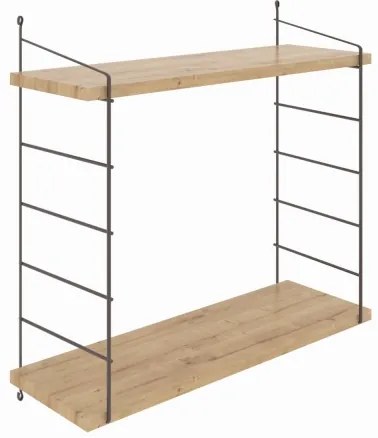 Etajeră de perete ARMONI 58x72 cm bej/maro