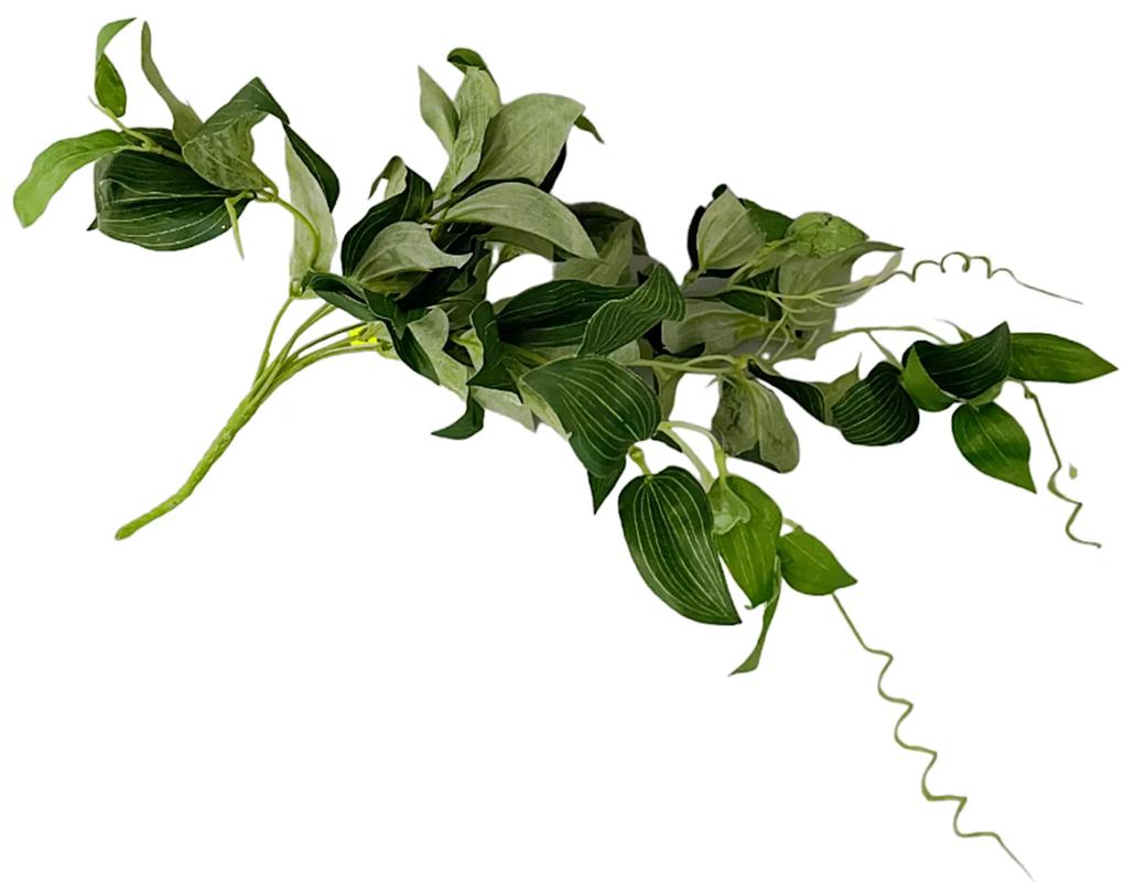 Creanga cu frunze verzi artificiale, Charlie, 40cm