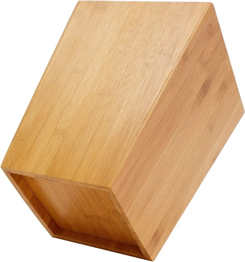 Coș de gunoi în culoare naturală din bambus 3 l – MSV