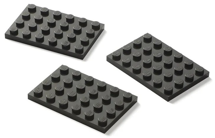 Organizator pentru depozitare cu 3 sertare LEGO®, roșu