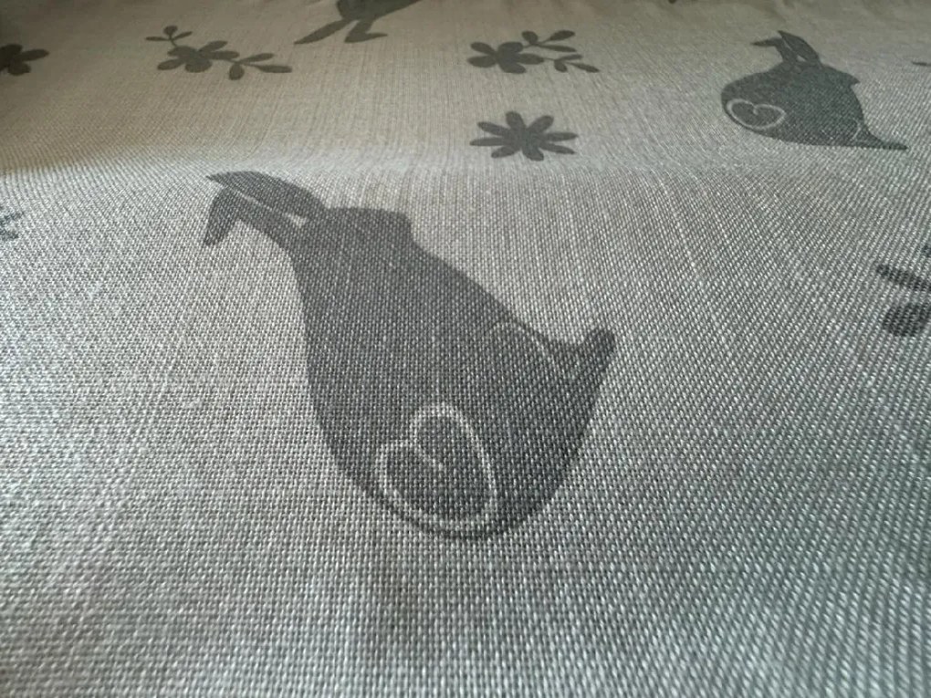 Fata de masa de Paste gri RABBIT 90 x 90 cm
