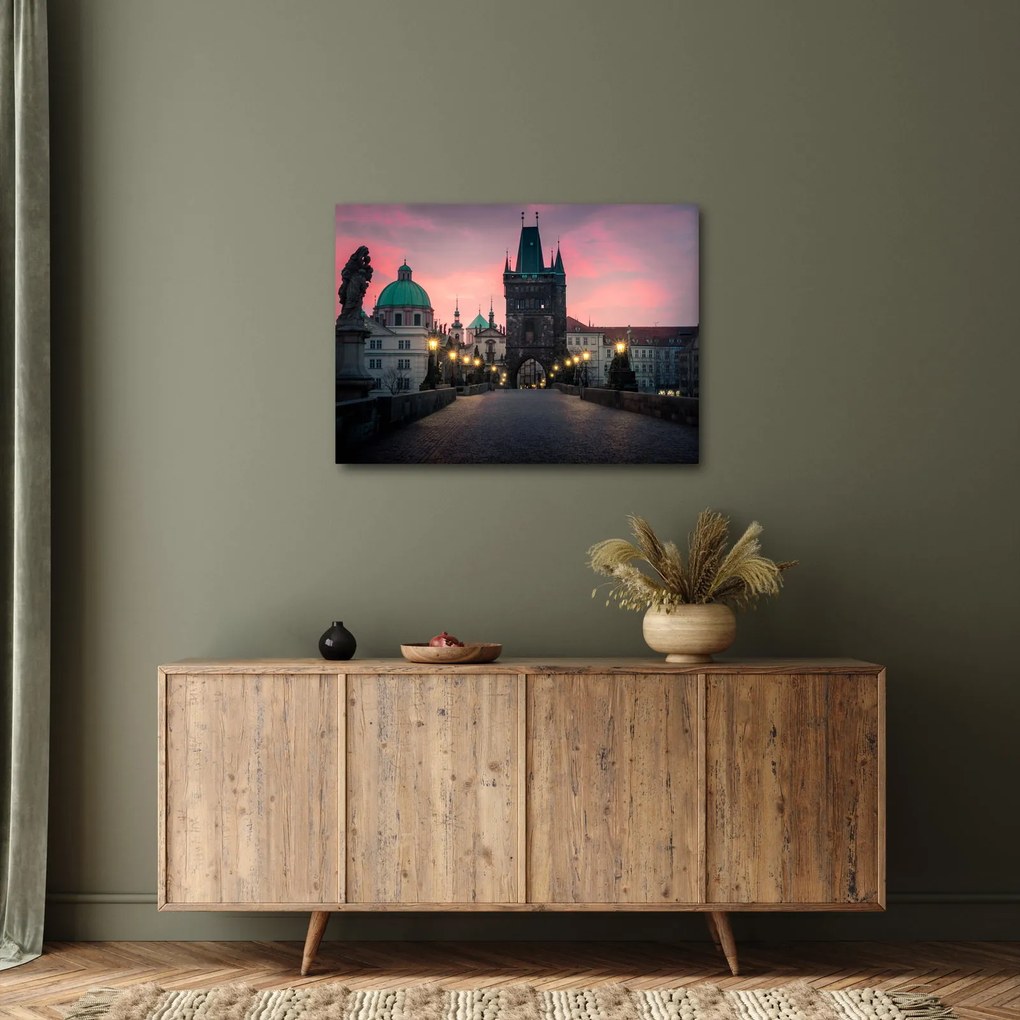 Tablou - Pe podul lui Carol,Praga (70x50 cm)